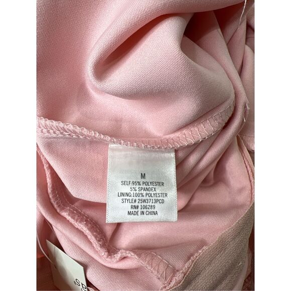 Mon Ami Francesca‎ Adjustable Spaghetti Strap Pink Jumpsuit size Medium NEW - Picture 8 of 8